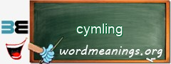 WordMeaning blackboard for cymling